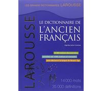 Le dictionnaire de l'ancien français