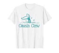Le encanta Mermaid Cousin Crew Nautical Beach Coastal Camiseta