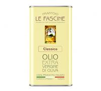 Le Fascine Aceite de oliva virgen extra 100% italiano Pugliese elaborado a partir de aceitunas provenzales (lata de 5 litros)