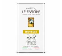 Le Fascine Delicato - Aceite de oliva virgen extra Pugliese DELICADO 100% italiano extraído en frío 100% producido a partir de aceitunas provenzales Ogliarola y Leccino (lata de 5 litros)