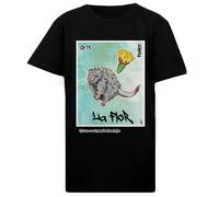 Le Flor Camiseta de Cuello Redondo de Algodón Negro para Niños Kids Black Cotton Crewneck T-Shirt