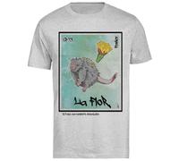 Le Flor The Flower Camiseta Gris Masculina T-Shirt de Manga Corta Male Grey tee Men Short Sleeve T-Shirt