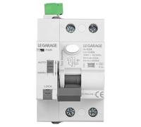 Le Garage - Diferencial Auto Rearmable Superinmunizado - 2P 63A 30mA 6Ka - Interruptor Diferencial Tipo A SI - RCCB Autorrearmable - Carril Din