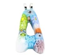 LE GEMME DI VENEZIA 1 letras iniciales con colgante murrina Millefiori de cristal murano, fabricado en Italia, Cristal de Murano,Cristal Murano