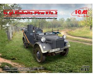 Le.gl.einheitz-pkw Kfz.2 WWII German Radio Communication Coche 1 :3 5 Modelo Kit