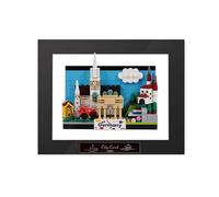 Le-go 40954 - Juego de postales alemanas para pared, marco de fotos de pared, soporte de pared, marco de pared (modelo no incluido)