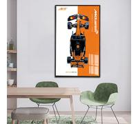 Le-go Technic 42228 McLa*ren MCL39 F1 Auto Or Adult Wall Panels Gift for Assembly Fans Compatible con Lego 42228, Simple Assembly, Creative Home Decoration(no modle (Classic E)