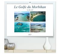 Le Golfe du Morbihan vu du ciel (Calendrier mural haut de gamme 2027 DIN A2 vertical), CALVENDO calendrier mensuel: Photographies aériennes du Golfe du Morbihan