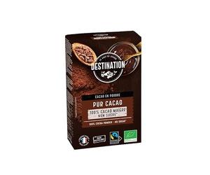 LE GOÛT DU VOYAGE DESTINATION - Cacao Puro y Ecológico 100% BIO - Solo 10-12% de Materia Grasa - Sabor Intenso - Ideal para Preparación de Recetas de Repostería y Postres - 250 g