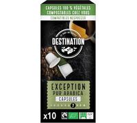 LE GOÛT DU VOYAGE DESTINATION Cápsulas de Café, Especial Selección, Apto para Veganos, Café de Tradición Arábica, Tostado Artesanalmente, Intensidad Media