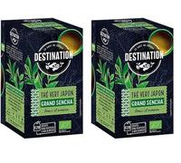 LE GOÛT DU VOYAGE DESTINATION - Té Verde Sencha Japonés - Procedente de Cultivo Ecológico - Acelera el Metabolismo - Mejora la Circulación Sanguínea - Sobres 20 x 2 g (Paquete de 2)