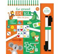 Le grand duel: Bloc de jeux, avec 2 feutres effaçables