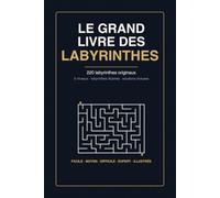 Le Grand Livre des Labyrinthes: 220 Labyrinthes Uniques pour Adultes et Adolescents - 5 Niveaux de Difficulté du Facile à l'Expert - Grand Format, Un Labyrinthe par Page
