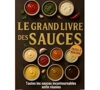 Le Grand Livre des Sauces - Toutes les sauces incontournables enfin réunies: Des sauces froides, chaudes, sucrées ou épicées… réunies dans un guide complet, clair et inspirant.