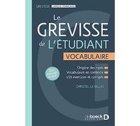 Le Grevisse de l'étudiant: Vocabulaire