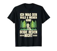 Le gusta El Bosque & Mi Perro Ambos Hablar No Árboles Perros Camiseta