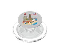 Le Havre Francia Skyline Retro Viajes Ilustración PopSockets PopGrip para MagSafe