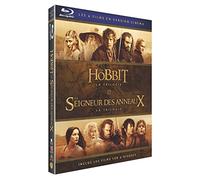 Le Hobbit et le seigneur des anneaux la trilogie ( 6 films en version cinema ) [Francia] [Blu-ray]