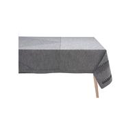 Le Jacquard FranÇais Mantel algodón y lino Club Le Jacquard Français. Antracita 150 x 260 cm
