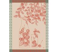 Le Jacquard Français Paño de cocina Eaux De Fruits Rouges Cerise 60 x 80 cm algodón