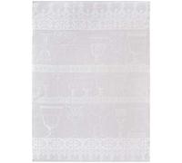Le Jacquard Francais paño essuie-verres Cristal 60 x 80 100% Lino, Yute, Blanco, 80 x 60 x 0.1 cm