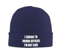 Le Juro A Un Oficial Borracho Que No Soy Dios Hombre Mujer Watch Cap Grueso Skull Cap Resistente Al Viento Gorros con Vuelta para Pasear Al Perro Ciclismo Clima Frío