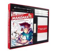 Le kit de l'apprenti mangaka - Tout pour créer ses premiers personnages mangas: Coffret avec 10 feuilles de papier layout, 1 feutre à alcool noir, 1 ... 1 fineliner, 1 crayon graphite et 1 gomme