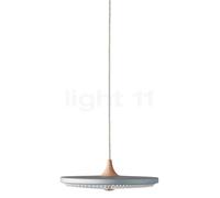 Le Klint Soleil, lámpara de suspensión LED, cuerpo de roble claro/pantalla de plástico blanco - ø35 cm