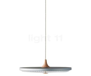Le Klint Soleil, lámpara de suspensión LED, cuerpo de roble claro/pantalla de plástico blanco - ø50 cm