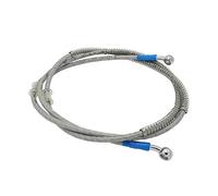 LE LEFOSSI Cable trenzado de manguera de aceite de freno hidráulico para motocicleta, compatible con ATV, scooter, Pit Dirt Bike, Enduro, Motocross, Street Sport, carreras, acero inoxidable, extremos