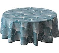 Le linge de Jules Biloba - Mantel Antimanchas Redondo (160 cm), Color Azul