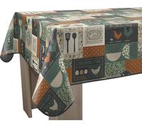 Le linge de Jules - Mantel Antimanchas (150 x 240 cm), Color Verde