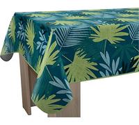 Le linge de Jules - Mantel Antimanchas (rectángulo, 150 x 200 cm, Azul, Verde