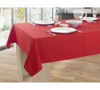 Le linge de Jules - Mantel Liso Antimanchas, 150 x 240 cm, Color Rojo