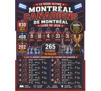 Le Livre Ultime des Casse-têtes et de l'Histoire des Canadiens de Montréal: 830 Mots Mêlés • 408 Cryptogrammes • 202 Faits Fascinants • Joueurs ... Pages Couleur • Gros Caractères • 8.5" X 11"