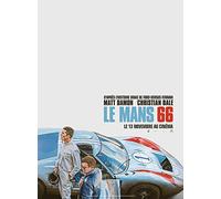 Le Mans 66 - Póster de cine original (tamaño pequeño, 40 x 53 cm, enrollado), año 2019 Christian Bale Matt Damon (Ford VS Ferrari)