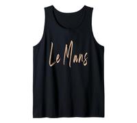 Le Mans France Diseño Elegante Vintage Camiseta sin Mangas