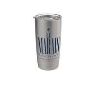 Le Marais Paris Francia Quartier Historique Azul Print Vaso térmico de acero inoxidable de doble pared