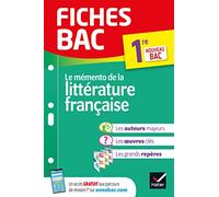 Memento de la literatura francesa 1re: todo el programa en fichas de repaso desprendibles – Hatier