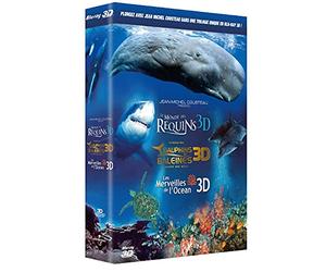 Le Monde des requins 3D + Le monde des dauphins et des baleines, nomades des mers 3D + Les merveilles de l'Océan 3D - Coffret [Blu-ray]
