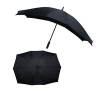 Le Monde du Paraguas FALCONETW3NOIR - Gran Paraguas derecho para dos personas, 140 cm de diámetro, color negro