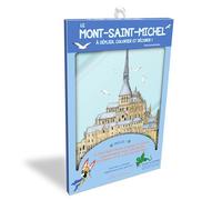 Le Mont-Saint-Michel à déplier, colorier et décorer !: avec un dépliant à compléter, une planche d'autocollants et un livret