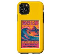 Le Morne Beach Mauricio Surf Retro Viajes Puesta de Sol Arte Divertido Carcasa para iPhone 11 Pro