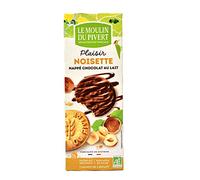 Le Moulin du Pivert Galletas Bio Placer de chocolate con leche y avellanas 130 g