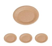 Le NAPPAGE ARTS DE LA MESA 50 platos kraft de cartón FSC® - 23 cm (Paquete de 4)
