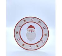 LE NAPPAGE ARTS DE LA TABLE 10 platos de cartón de 23 cm de diámetro, 100% natural, Papá Noel