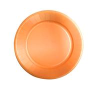 LE NAPPAGE ARTS DE LA TABLE 20 platos de cartón compostable diám. 23 cm 100% Nature Naranja