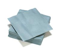 Le Nappage - Servilletas de algodón Silk - Color gris - Servilletas de papel certificado FSC® - Reciclables y biodegradables - Formato 40 x 40 cm 3 capas - 50 servilletas