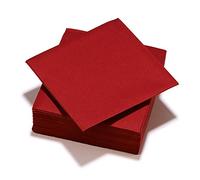 Le Nappage - Servilletas de papel Airlaid (8 unidades, 40 x 40 cm), color burdeos