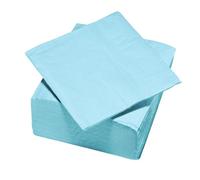 Le Nappage - Servilletas de papel de 2 capas - Medidas 33 x 33 x 50 cm - Color azul caribe - Cantidad 50 unidades